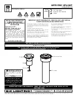 Preview for 1 page of B-K lighting ARTISTAR UPLIGHT Installation