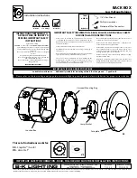 B-K lighting BACK BOX Installation Instructions Manual preview