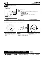 Preview for 2 page of B-K lighting BACK BOX Installation Instructions Manual