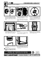 Preview for 2 page of B-K lighting CamLock UPM PM1RM Installation Instructions Manual