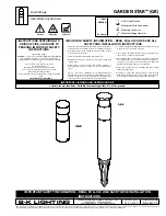 B-K lighting GARDEN STAR GR-K Installation Instructions предпросмотр