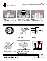 Preview for 3 page of B-K lighting HP2 SERIES Instructions Manual