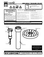 B-K lighting MINI-MICRO RECESSED UPLIGHT Installation Instructions preview