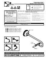 Preview for 3 page of B-K lighting Mini Micro Twin Sign Star Series Installation Instructions Manual