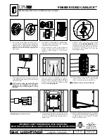 Preview for 2 page of B-K lighting PM4RM ROUND CAMLOCK Safety And Installation Instructions Manual