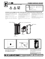 Preview for 5 page of B-K lighting PM4RM ROUND CAMLOCK Safety And Installation Instructions Manual