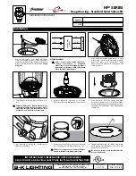 Предварительный просмотр 3 страницы B-K lighting Precision2 HP2 Series Installation Instructions Manual