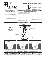 Предварительный просмотр 1 страницы B-K lighting SQUARE ADJUSTABLE WELL STAR Installation Instructions