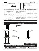 B-K lighting Union Bollard Installation Instructions Manual preview