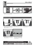 Предварительный просмотр 2 страницы B-K lighting Yukon Bollard Installation Instructions