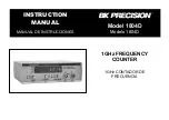 B+K precision 1804D Instruction Manual preview