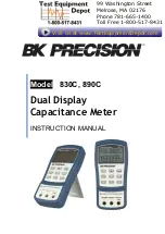 Preview for 1 page of B+K precision 830C Instruction Manual