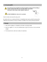 Preview for 12 page of b-kitchen EasyMIX BKMGmix301WH User Manual