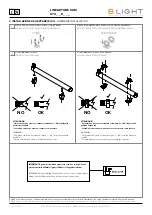 Предварительный просмотр 2 страницы B LIGHT LINEAR TUBE SLIM 674 8 Series Installation