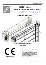 B.M.P. DYNAMICROLL Use And Maintenance Manual preview