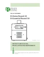 B-Max B-Home Round 25 Use, Installation And Maintenance Instructions preview