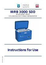 B medical systems MRB 3000 SDD Instructions For Use Manual preview