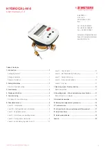 B meters HYDROCAL-M4 User Manual preview