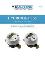 Preview for 1 page of B meters HYDRODIGIT-S1 Operating Instructions Manual