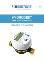 Предварительный просмотр 1 страницы B meters HYDRODIGIT Operating Instructions Manual