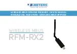 Preview for 1 page of B meters RFM-RX2 Device Manual