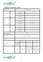 Preview for 14 page of b-mola NCCO1702/DMA Operation Manual