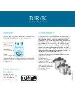 Preview for 17 page of B/R/K Alpha Instructions For Use Manual