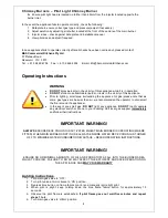 Preview for 8 page of B+S UFWSP Series Installation, Operating And Servicing Instruction Manual