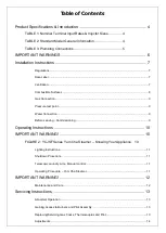 Preview for 2 page of B+S YCJSF-1 Installation, Operating And Servicing Instruction Manual