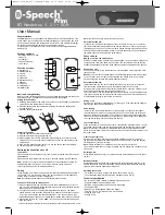 Preview for 2 page of B-Speech B-Speech Prim User Manual