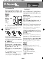 Preview for 3 page of B-Speech B-Speech Prim User Manual