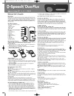 Preview for 4 page of B-Speech Duo-Plus User Manual