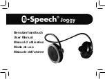 B-Speech Joggy User Manual preview