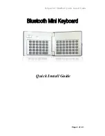 Предварительный просмотр 1 страницы B-Speech MiniPad Quick Install Manual