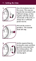 Preview for 3 page of B Swiss Prestige MoonPhase Manual