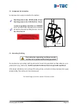 Предварительный просмотр 17 страницы B-TEC UD-800 Operating Manual And Test Log Book