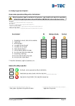 Предварительный просмотр 24 страницы B-TEC UD-800 Operating Manual And Test Log Book