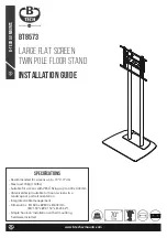 Предварительный просмотр 1 страницы B-Tech AV Mounts BT8573 Installation Manual