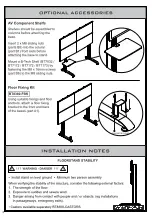 Preview for 6 page of B-Tech Better By Design System X BT8370 Installation Manual & Parts List