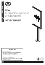 Preview for 1 page of B-Tech BT7004 Installation Manual