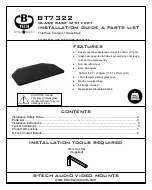 B-Tech BT7322 Installation Manual & Parts List preview