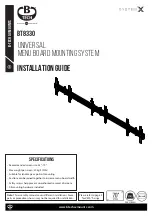 Предварительный просмотр 1 страницы B-Tech BT8330 Installation Manual