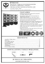 B-Tech BT8353 Installation Manual & Parts List preview