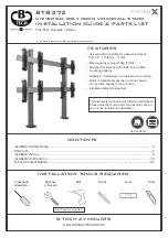 B-Tech BT8372 Installation Manual & Parts List preview