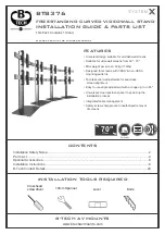 B-Tech BT8376 Installation Manual & Parts List предпросмотр