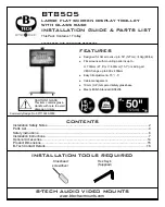 Preview for 1 page of B-Tech BT8505 Installation Manual