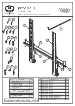 Предварительный просмотр 4 страницы B-Tech BTV511 Installation Manual & Parts List