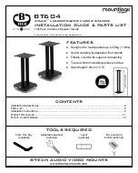 Предварительный просмотр 1 страницы B-Tech MOUNTLOGIC ATLAS BT604 Installation Manual