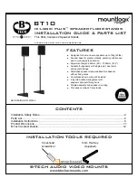 Preview for 1 page of B-Tech Mountlogic BT10 Installation Manual