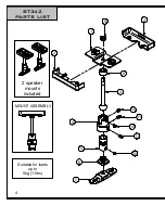 Предварительный просмотр 4 страницы B-Tech Mountlogic BT342 Installation Manual & Parts List